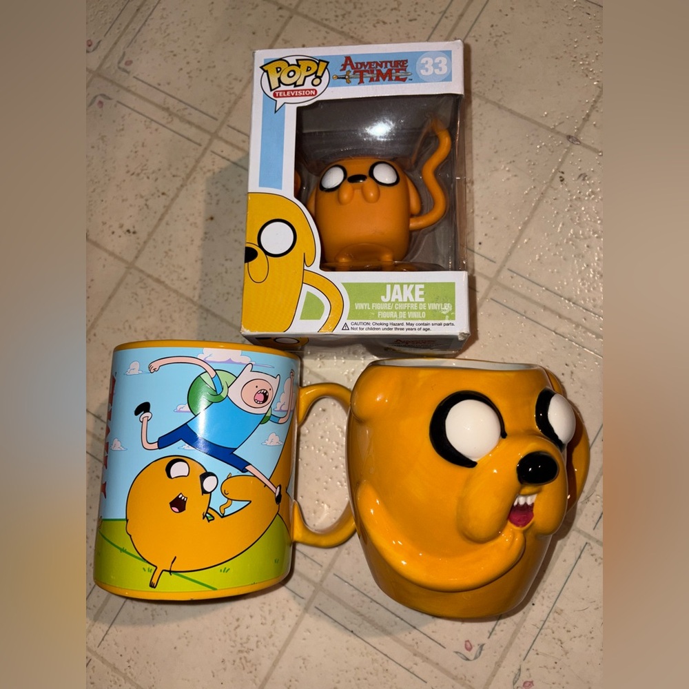**SOLD** Adventure Time Jake Pop Funko & Mugs